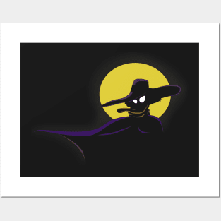 Darkwing Moon Outline Posters and Art